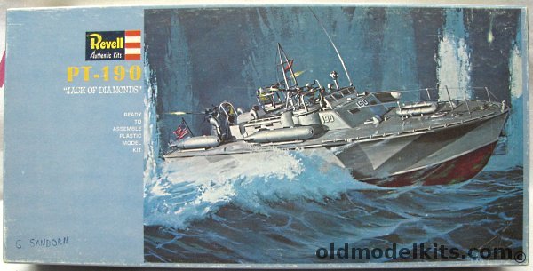 Revell 1/72 PT-190 Jack Of Diamonds - Patrol Torpedo Boat, H312-200 plastic model kit